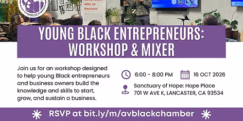 Young Black Entrepreneurs: Workshop & Mixer
