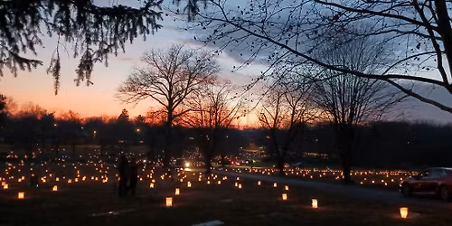 Rest Haven Luminary set up