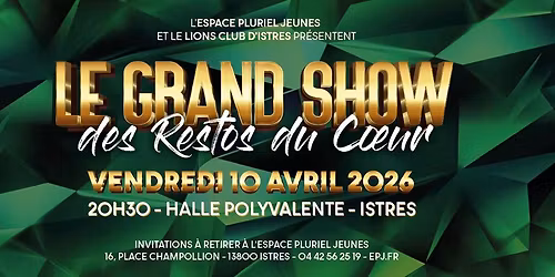 LE GRAND SHOW DES RESTOS DU C\u0152UR 2026