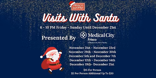 Christmas in The Square 2025- Visits With Santa