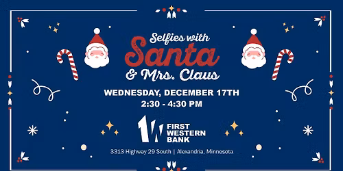 Alexandria: Selfies with Santa & Mrs. Claus
