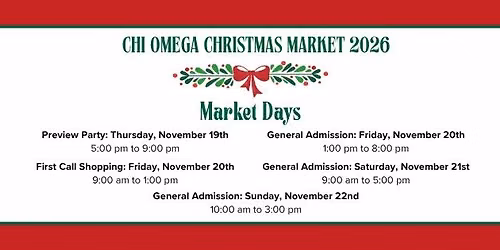 Chi Omega Christmas Market