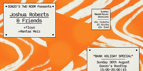 Rooftop Sunday Sessions w Joshua Roberts &amp; Friends 