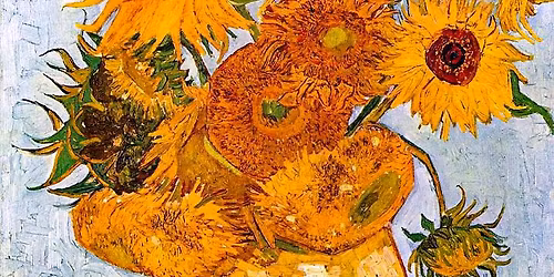 Mimosas and a Masterpiece! \u201cSunflowers\u201d by Vincent van Gogh with Laura and Mickey