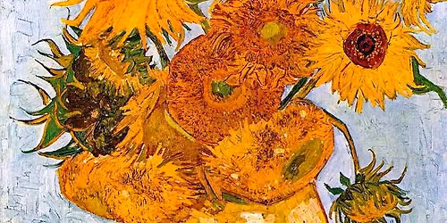 Mimosas and a Masterpiece! \u201cSunflowers\u201d by Vincent van Gogh with Laura and Mickey
