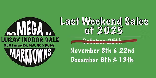 Last Weekend Sales of 2025!