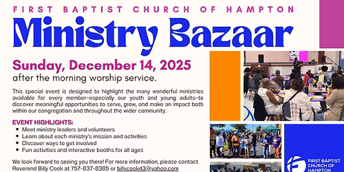 FBCH Ministry Bazaar