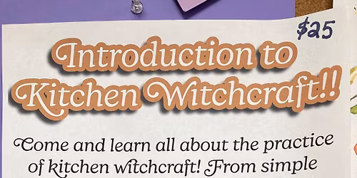 Intro to kitchen witchcraft