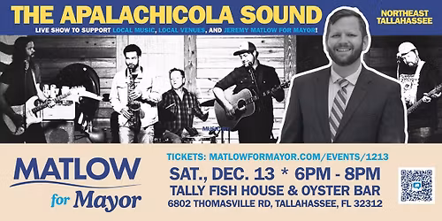 Matlow for Mayor Meet & Greet with The Apalachicola Sound