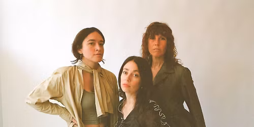 Whitney Johnson, Lia Kohl, Macie Stewart in the Side Chapel of the First Unitarian Church