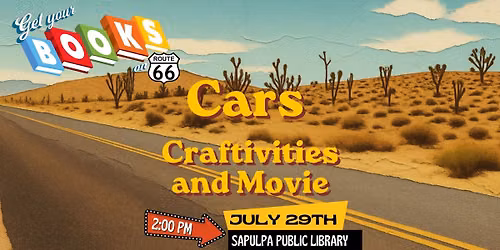 \ud83c\udfc1\ud83d\ude97 Cars Party! \ud83d\ude97\ud83c\udfc1: SRP @ the Sapulpa Public Library