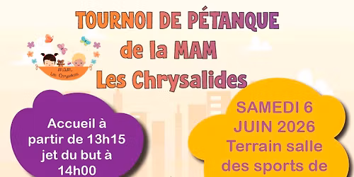 Tournoi de p\u00e9tanque 2026 ! 