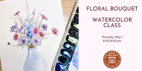 Floral Bouquet in Watercolors for Beginners