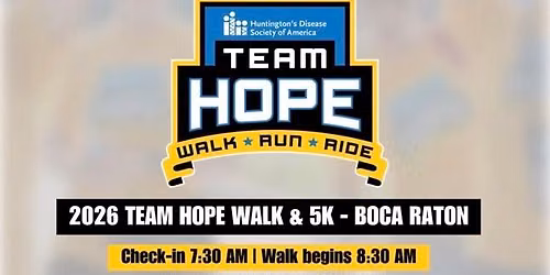 2026 Team Hope Walk - Boca Raton