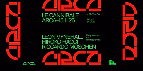 Le Cannibale - Leon Vynehall, Hiroko Hacci, Riccardo Moschen