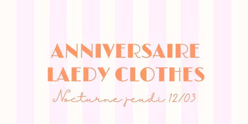 Anniversaire Laedy Clothes \u2728\ud83e\udd42\ud83d\udecd\ufe0f
