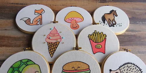 School Holiday Watercolour & Embroidery Workshop (Age 6+)