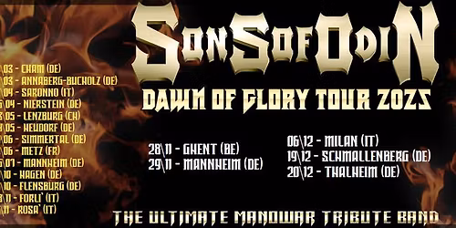 SONS OF ODIN (I) - The Ultimate Manowar Tribute Band - Outbaix Musicclub \u00dcb.-Plbg