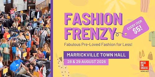 Fashion Frenzy Sydney | Pre-Loved Fashion Sale | August 2026