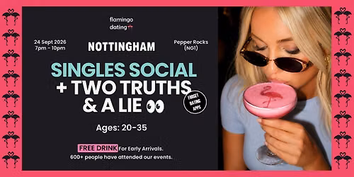 Singles Social + Free Cocktail | 20-35 | Pepper Rocks