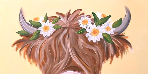 Daisy Cow - Paint and Sip at Lansing Shuffle