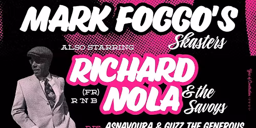 Amsterdam BeatClub, feat. Mark Foggo's Skasters (UK) + Richard Nola (FR) & the Savoys + dj's!