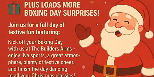 Boxing Day Fun Day @ The Builders Arms