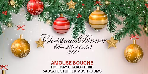 Ugly Christmas sweater dinner