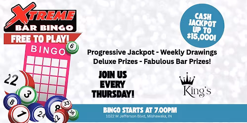 Xtreme Bar Bingo Night at King\u2019s Play Caf\u00e9!