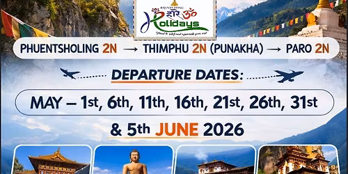 BHUTAN FIXED DEPARTURE SEAT IN COUCH BASIS 2026\n