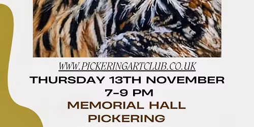 Vale of Pickering Art Club art Demonstration 