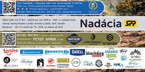 V\u00ddCHOD SLNKA - Rajecko-Teplick\u00fd horolezeck\u00fd triatlon. Memori\u00e1l T\u00f3na Dobe\u0161a 25.ro\u010dn\u00edk