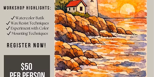 Watercolor Batik on Rice Paper