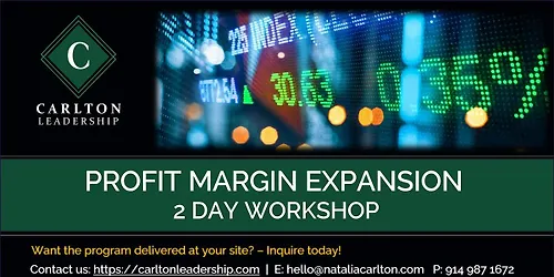 Profit Margin Expansion Lab Leader Training October 20 - 21 2026