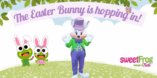 Easter Bunny Visit at sweetFrog Salisbury