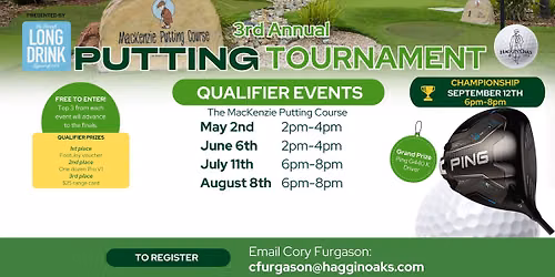 3rd Annual Haggin Oaks Putting Tournament
