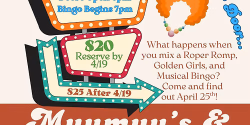 Muumuu\u2019s & Musical Bingo!