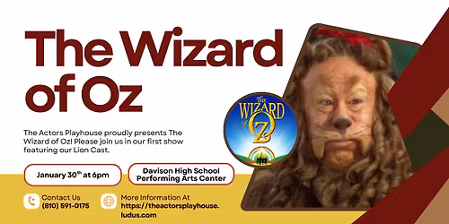 The Wizard of Oz Lion Cast -- Presented by the Actors Playhouse