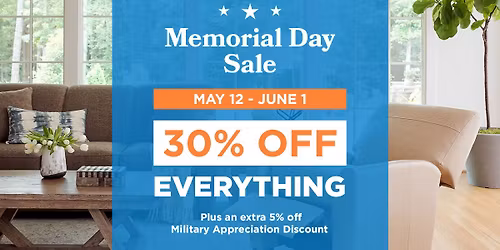 Memorial Day Sale - 30% off Storewide