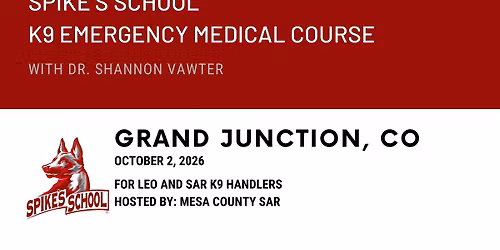 Spike's School | K9 Emergency Medical Course