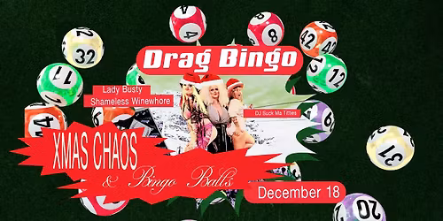 Drag Queen Bingo | XMAS CHAOS & BINGO BALLS \/\/ Plan B \u2013 Malm\u00f6