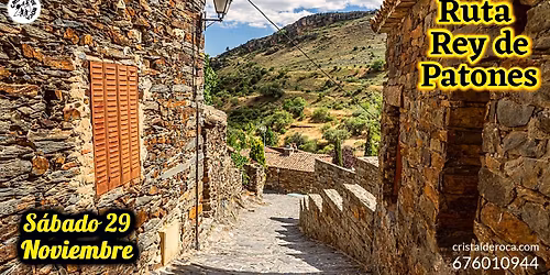 \ud83d\udc51Ruta Rey de Patones y Comida monta\u00f1era\ud83d\udc51