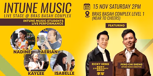 Intune Music Live Stage @ Bras Basah Complex featuring Ricky Heng