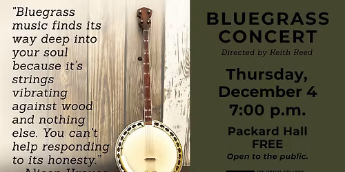 Colorado College Bluegrass Concert