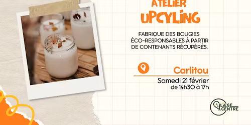 ATELIER UPCYCLING - Carlitou (sur inscription)