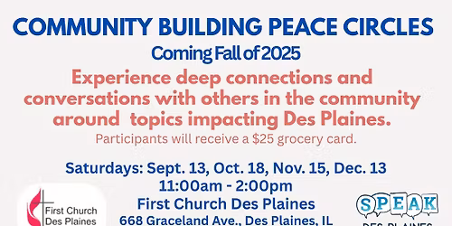 Community Building Peace Circles: Isolation to Connection