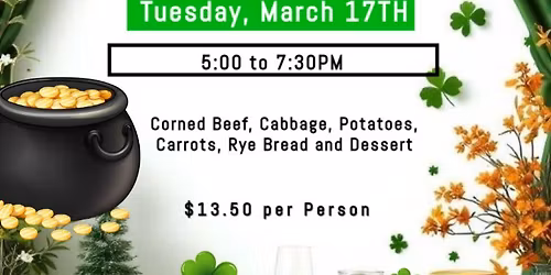 Saint Patrick's Day Dinner