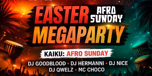 Afro Sunday 5.4. - EASTER MEGAPARTY