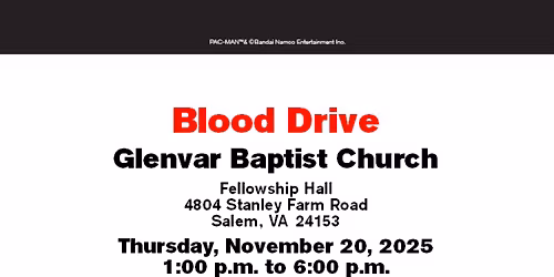 Red Cross Blood Drive - Glenvar Baptist Church