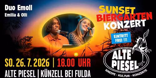 Duo Emoll | Schlicht, musikalisch, gemeinsam | Sunset Biergarten Konzert | EINTRITT FREI!